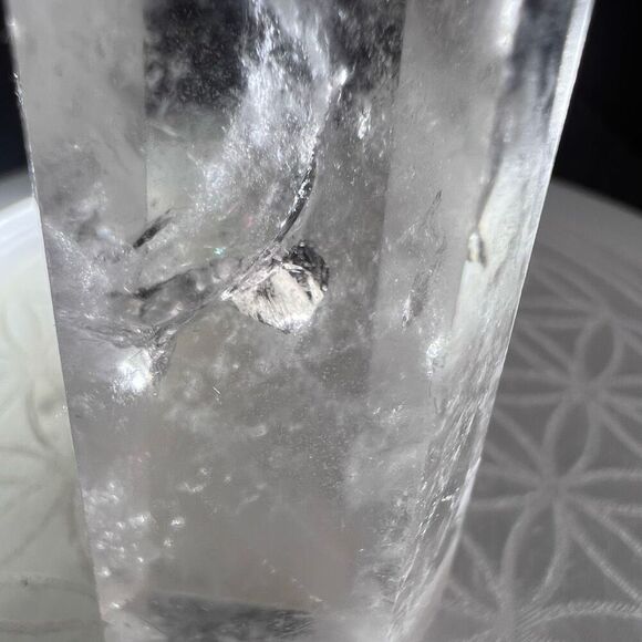 Clear Quartz Crystal‎ Obelisk Meditation Tower (#1) - Picture 9 of 15